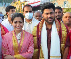 Rashmika Mandanna - Sharwanand Movie Launch in Tirupati