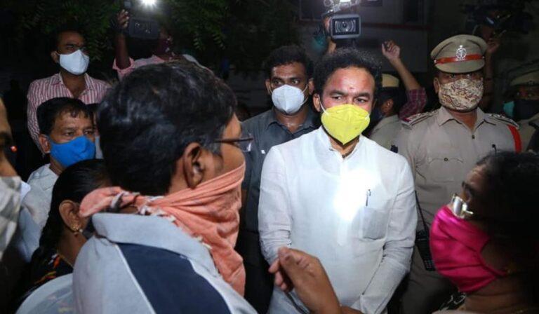 bjp kishan reddy fires on ghmc commissioner lokesh kumar