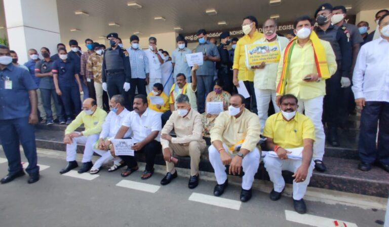 Andhra Pradesh Assembly Turns Ugly, Chandrababu Suspended