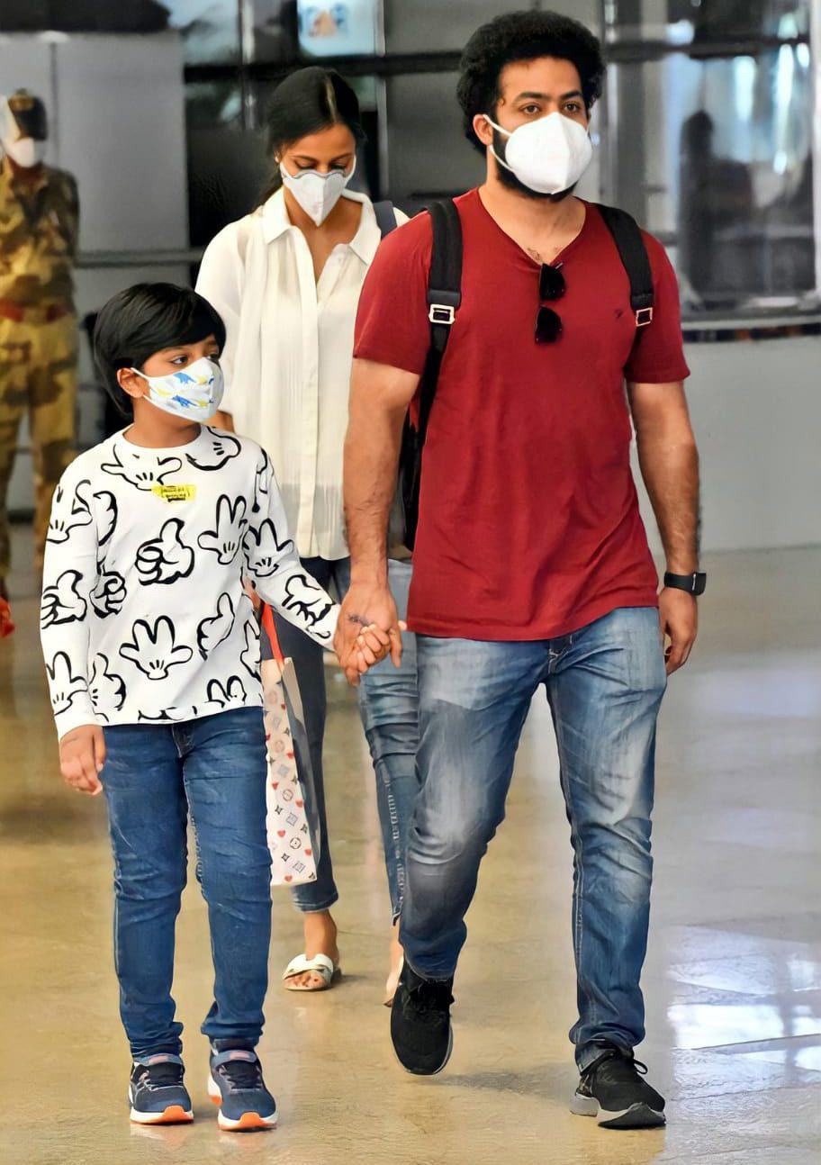 NTR Off to Dubai With Family