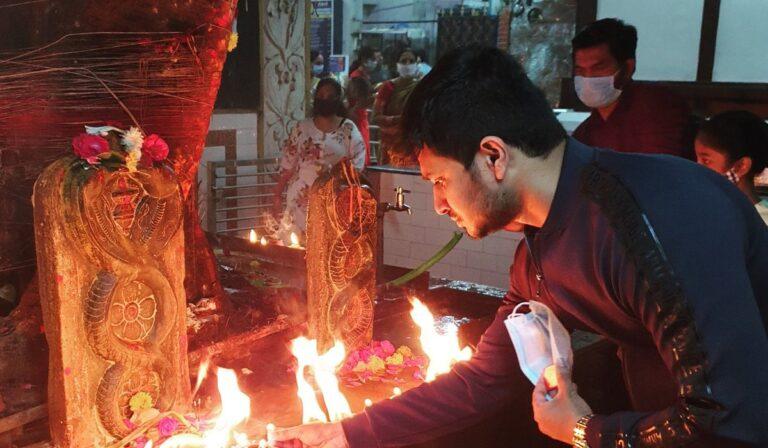Nikhil Siddharth's Goes Spritual Lighting 365 Lamps