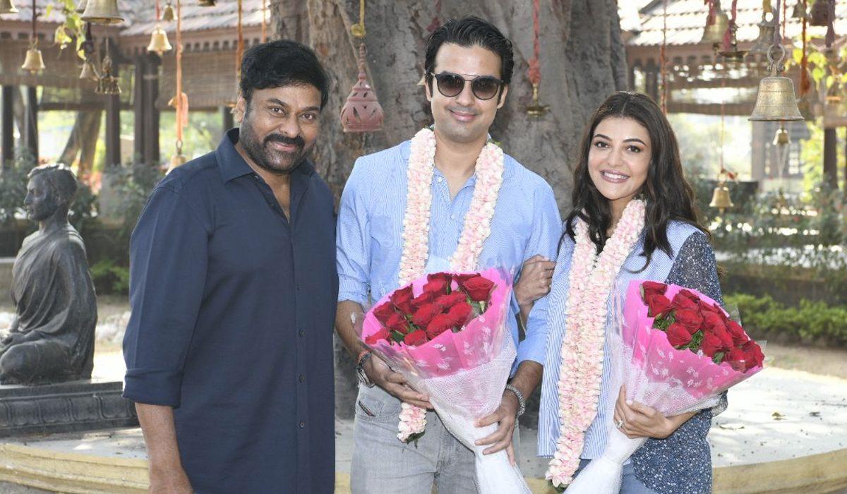 Newly Wed Kajal Joins Chiranjeevi Along With Hubby