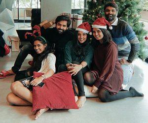 Hero Ram Pothineni Christmas Celebrations Photos