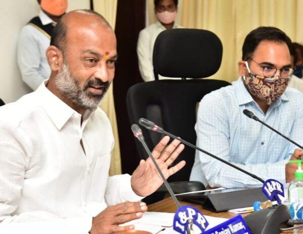 Telagana BJP President bandi sanjay kumar plans bus yatra