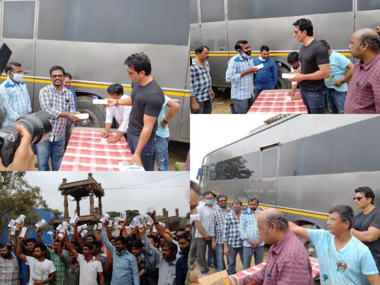 Sonu Sood’s Charity On Acharya Set