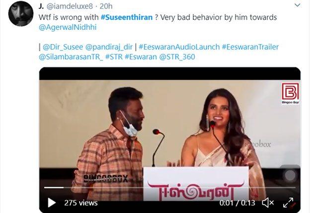 Suseenthiran Nidhhi Agerwal Eeswaran audio launch