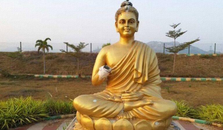 Tekkali Gautam Buddha hand broken