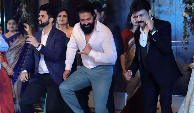 Yash Dance at Ramesh Aravind Daughter Niharika Wedding Reception