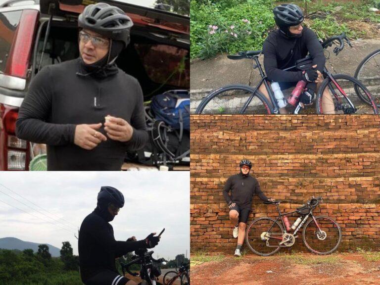 Ajith Kumar Cycling in Hyderabad