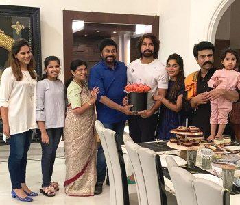 Chiranjeevi at Kalyaan Dhev Birthday Photos