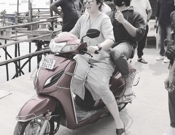 Deverakonda-&-Charmme-Ride-in-Mumbai-between-Gaps