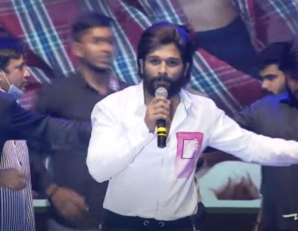 Allu Arjun fans falling feet