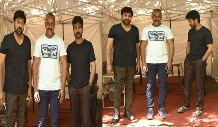 Chiranjeevi - Ram Charan - Acharya Movie Shooting