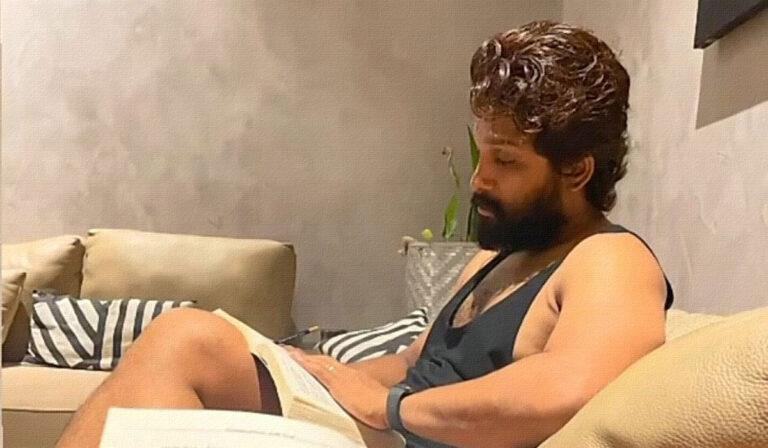 Allu Arjun -Reading Book - Pushpa Movie