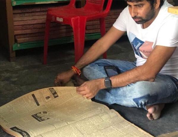 Balayya's Script Research in 100-Year-Old Library
