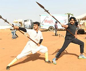 Pawan Kalyan practicing martial arts for Hari Hara Veera Mallu