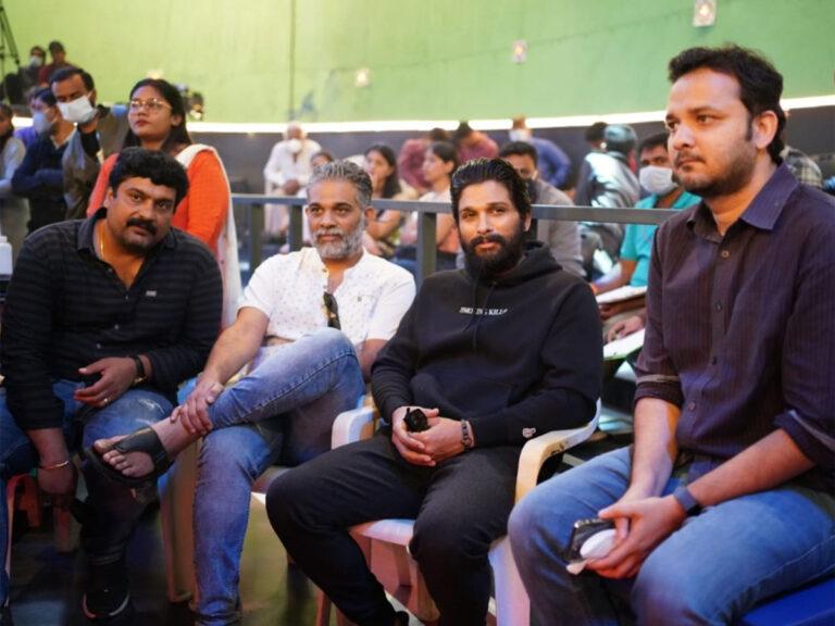 Allu Arjun on the sets of ghani