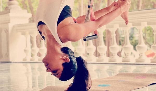Pic Talk: Allu Arjun’s Wife Doing Aerial Yoga