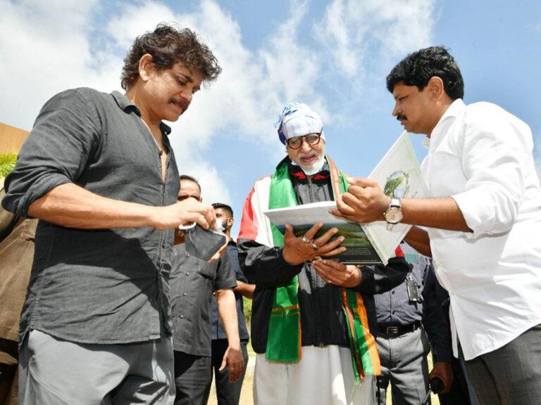 Nagarjuna Akkineni - Amitabh Bachchan Greenindia Challenge