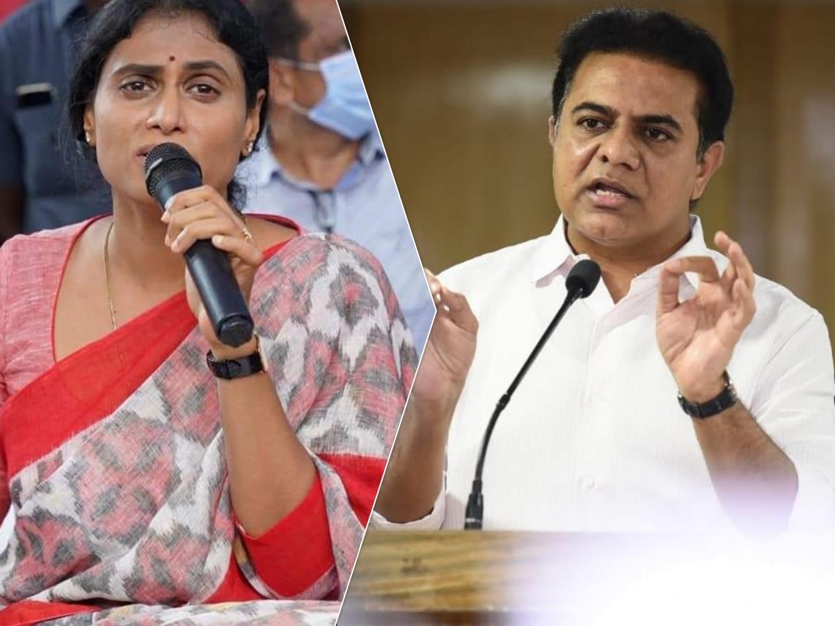 YS Sharmila - KTR