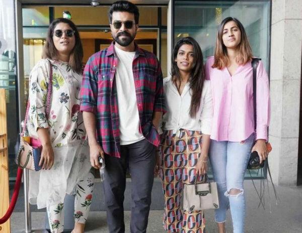 Ram charan Sushmitha, Sreeja, and Niharika Konidela