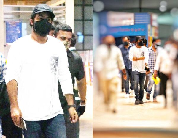 NTR at Hyderabad Airport After Shooting RRR at Ukraine