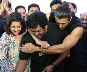Puri Birthday Celebrations on Liger sets