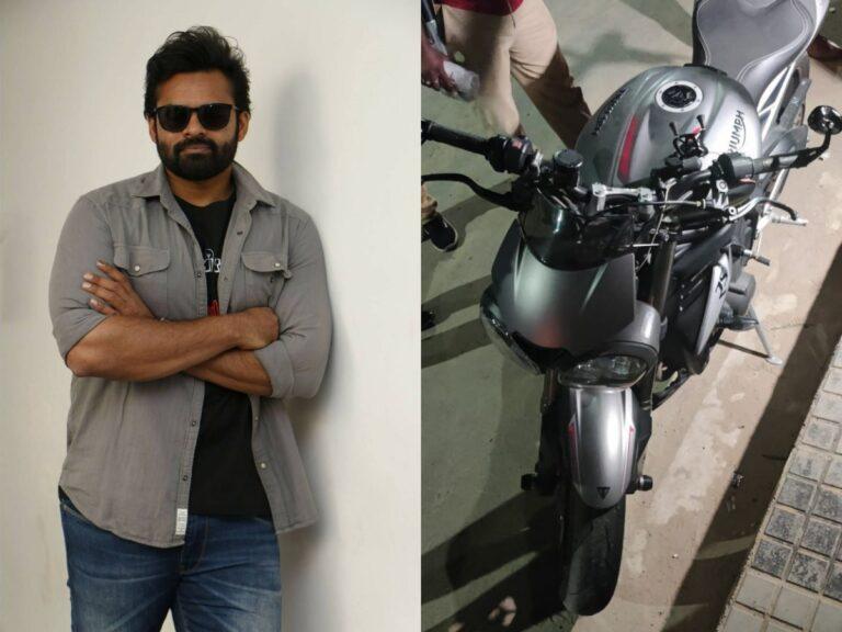 Sai Dharam Tej , Apollo Hospitals, Sai Dharam Tej Bike Accident , Sai Dharam Tej Accident Bike, Sai Dharam Tej Accident Bike Name, Triumph Trident 660, Sai Dharam Tej Accident