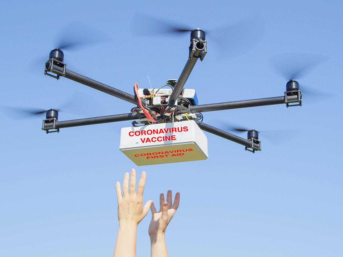 Telangana Govt To Test Drone Delivery Of COVID Vaccines!