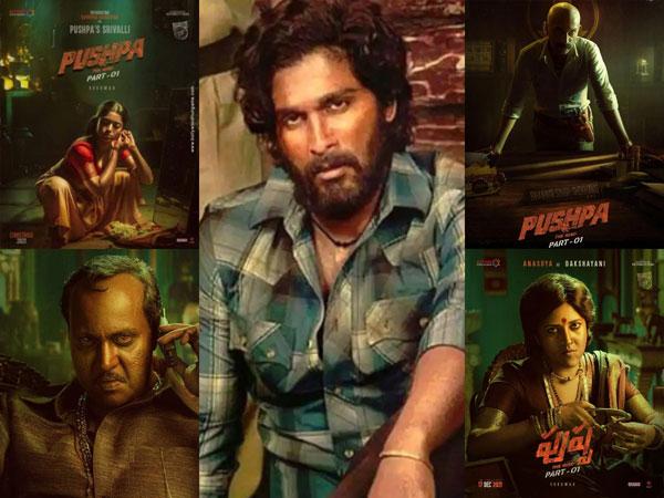Allu Arjun Pushpa Posters