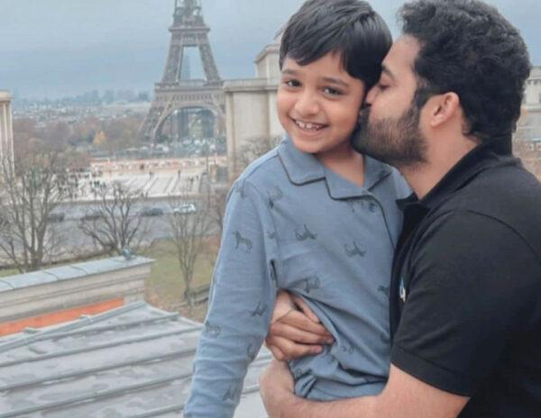 Pic Talk: NTR's Adorable Kiss To Son Abhay Ram