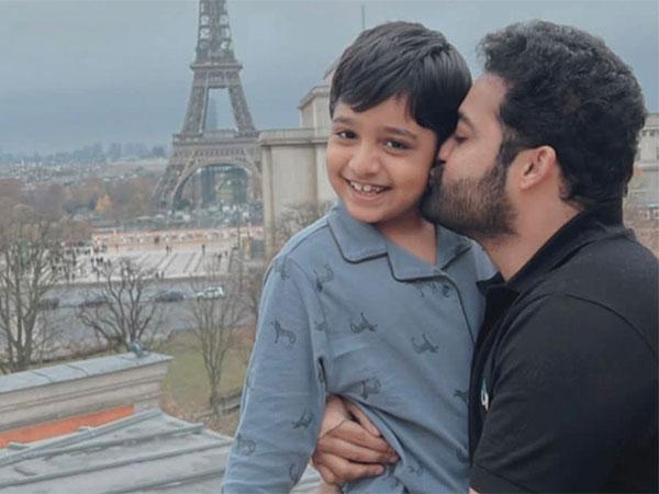Pic Talk: NTR's Adorable Kiss To Son Abhay Ram
