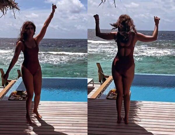 Pooja Hegde Vacation Maldives Bikini show