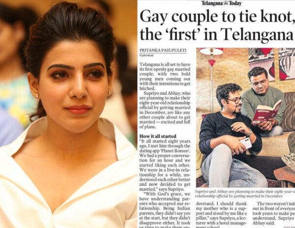 Samantha's Gay Marriage Post Raises Eyebrows