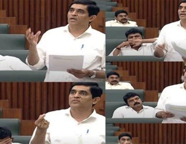 YCP MLA Sleeping in Assembly