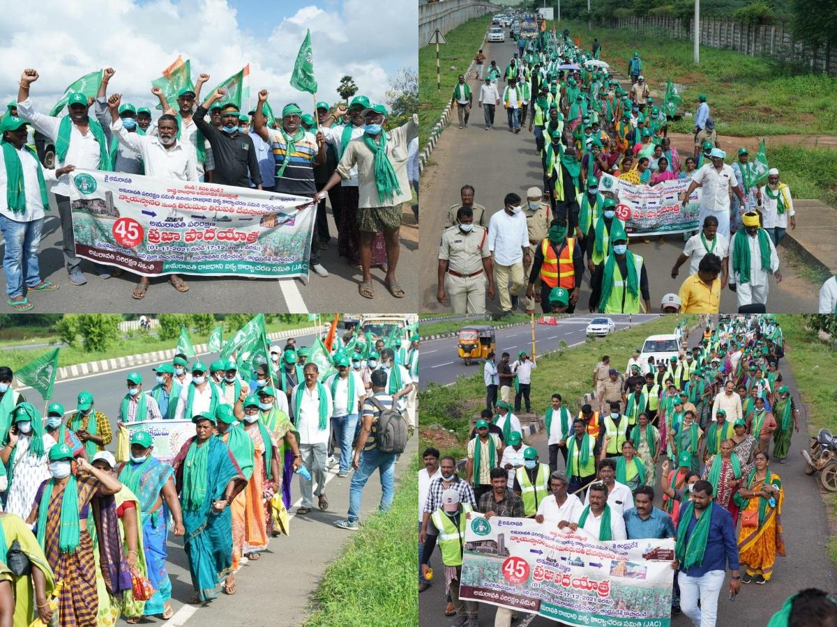 Who Wants To Disturb Amaravati Farmers Padayatra?