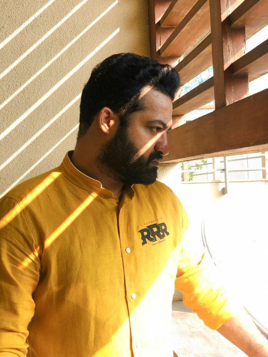 Jr NTR in Yellow shirt