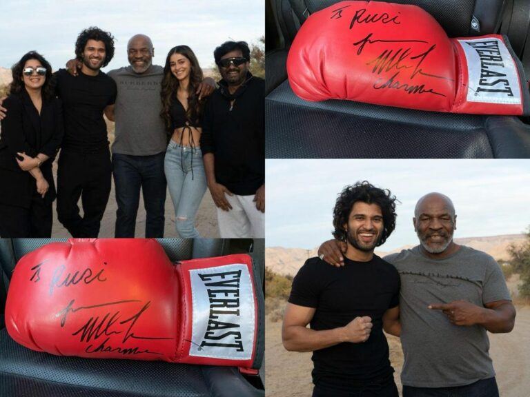 Liger Team Mike Tyson - Vijay Deverakonda- Charmee Kaur- Purijagannadh- Ananya Pandey