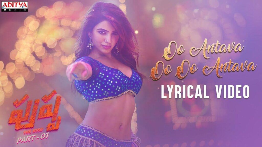 Oo Antava..Oo Oo Antava Pushpa Song Samantha Ruth Prabhu