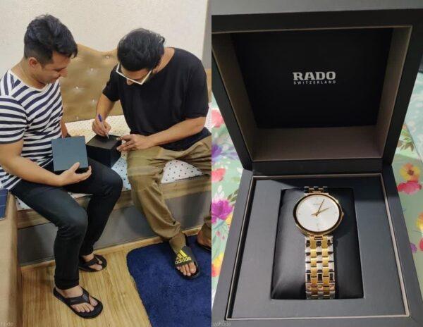 Prabhas Gifts Rado Watch