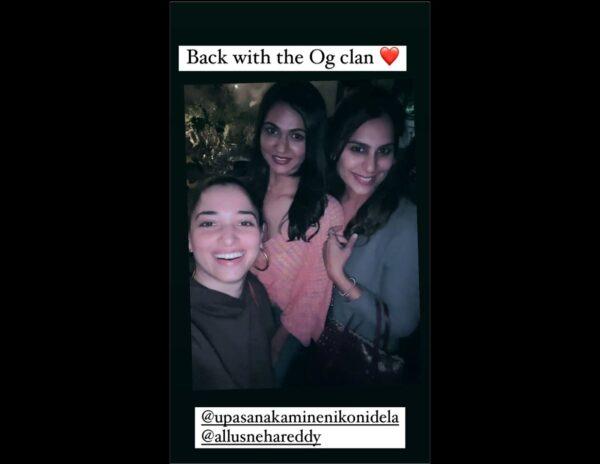 Star Heroine’s Hang Out With Upasana, Allu Sneha 