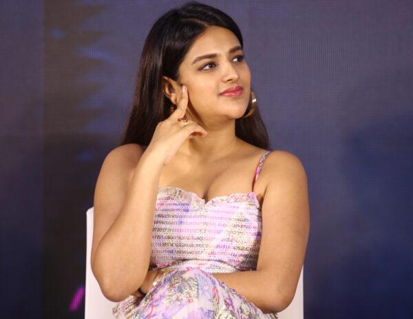 Nidhi Agerwal turns Lucky Charm for HERO.