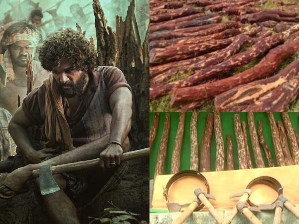 Pushpa Style Smuggling Scene In Nellore