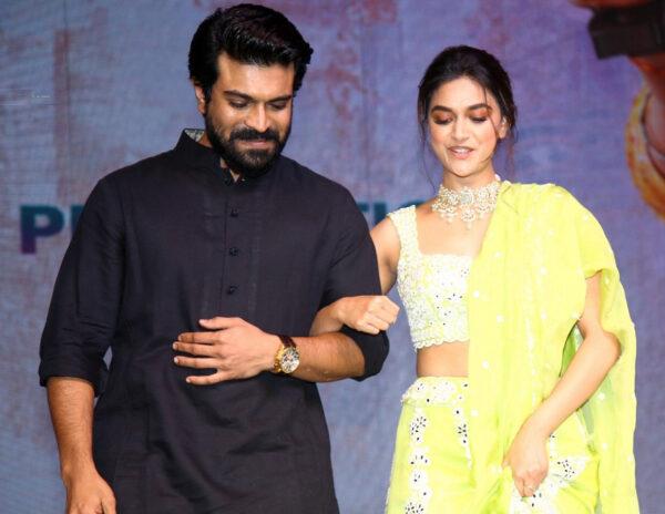Ram Charan Natu Natu Steps With Keerthi Suresh 