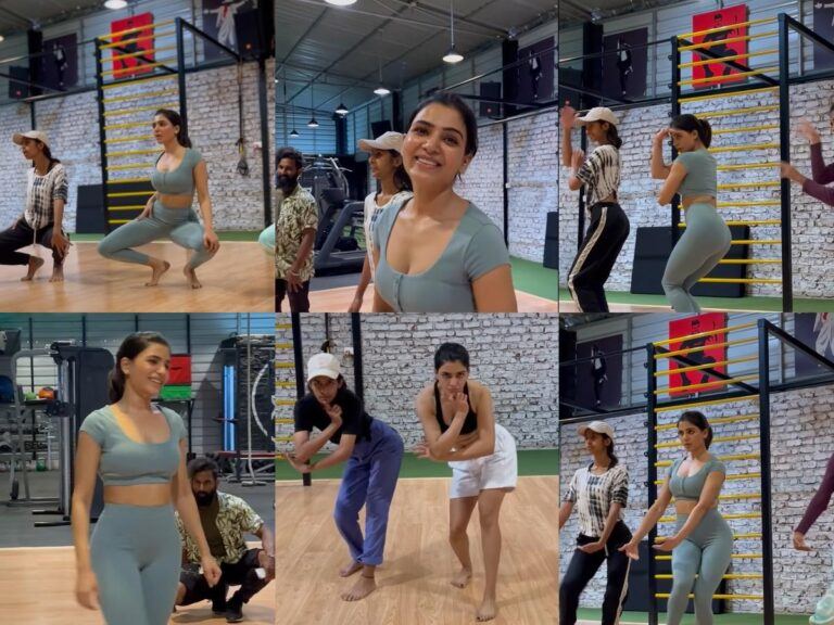 Samantha Ruth Prabhu 's Oo Antava Oo Oo Antava Hot Song Rehearsal