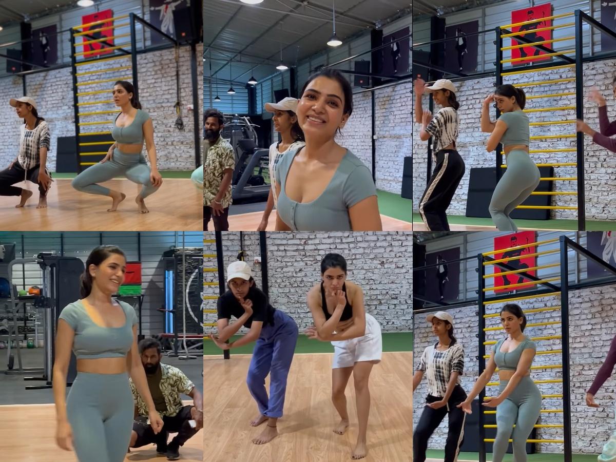 Watch: Samantha's Sexy Moves For Pushpa Song Rehearsal