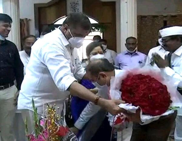 Shocking: Joint Collector Falls On The Feet Of AP Minister