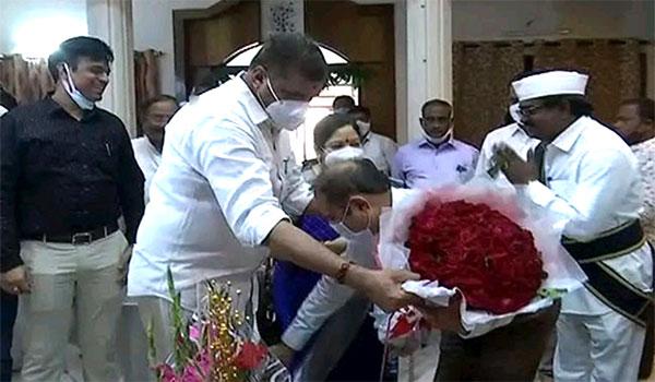 Shocking: Joint Collector Falls On The Feet Of AP Minister