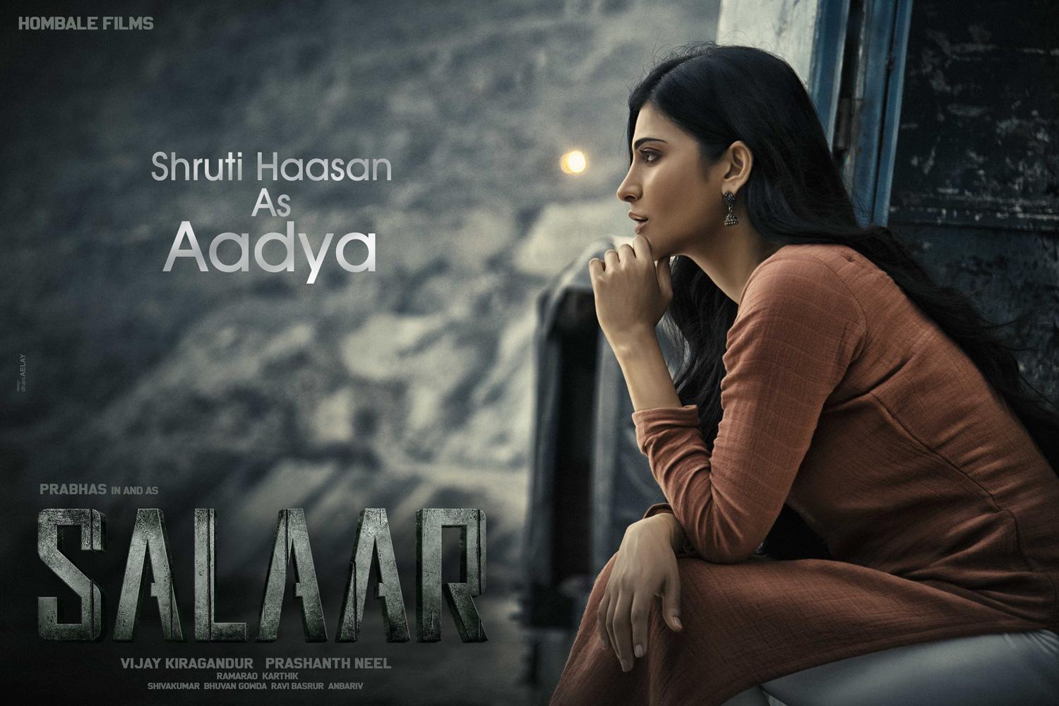 Shruti Haasan As Aadya in Salaar