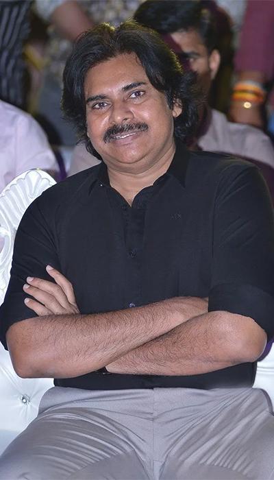 Pawan kalyan Stills at Bheemla Nayak Pre- Release Event